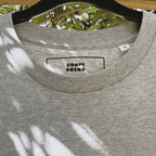 Organic Cotton Cosmic Sleeping Cat Moon & Stars Bold Black and White Line Print Celestial Top