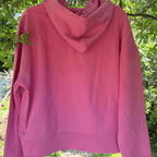 Pink Cat Celestial Moon and Stars Hoodie Embroidered